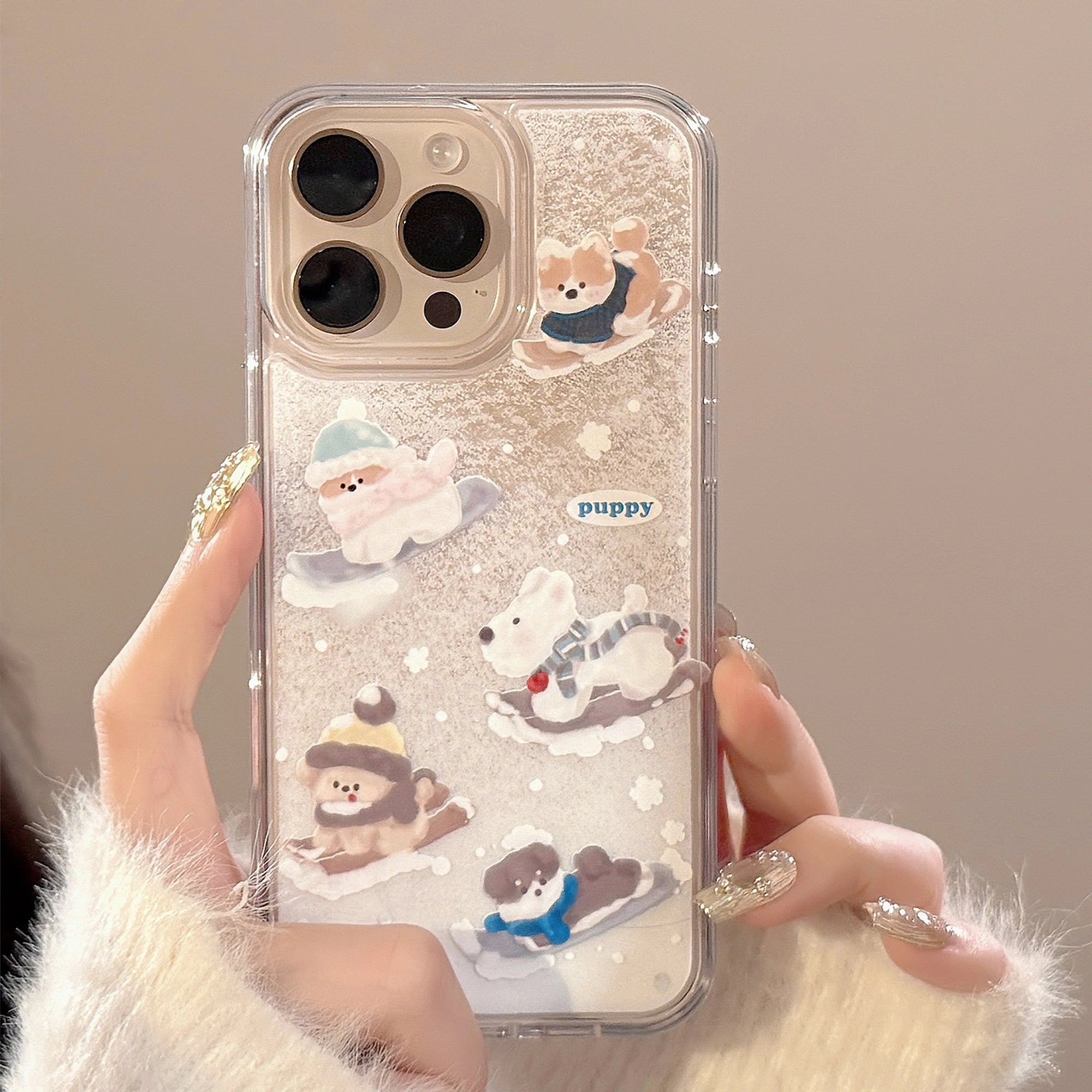 Skiing Pup - iPhone Case